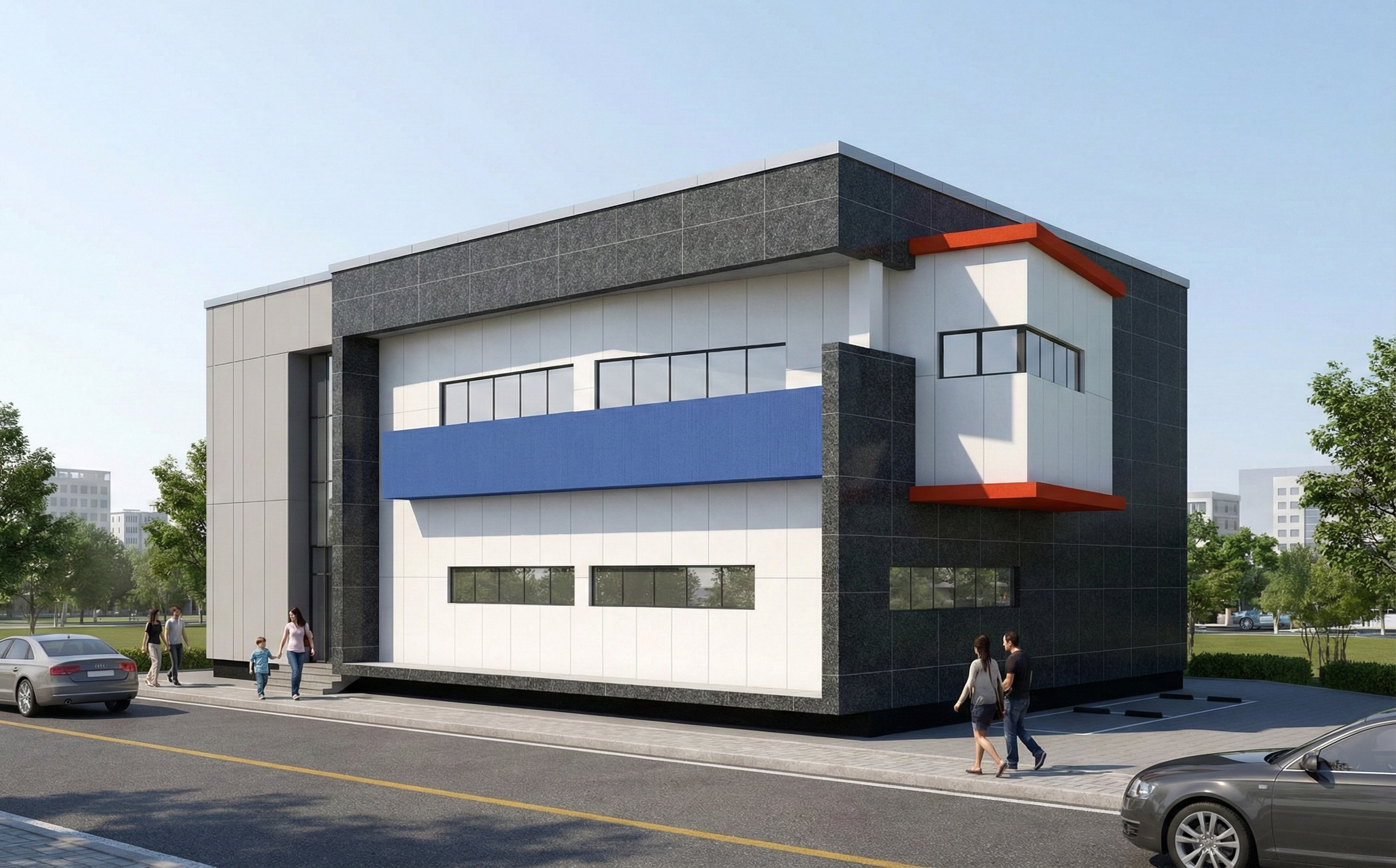 광양시 목욕장 신축 설계 계획안 투시도 - 수디자인